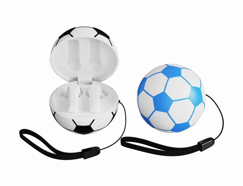 wholesale Factory Bluetooth wireless earbuds custom DIY IP cricket football basketball tennis baseball tws earbuds