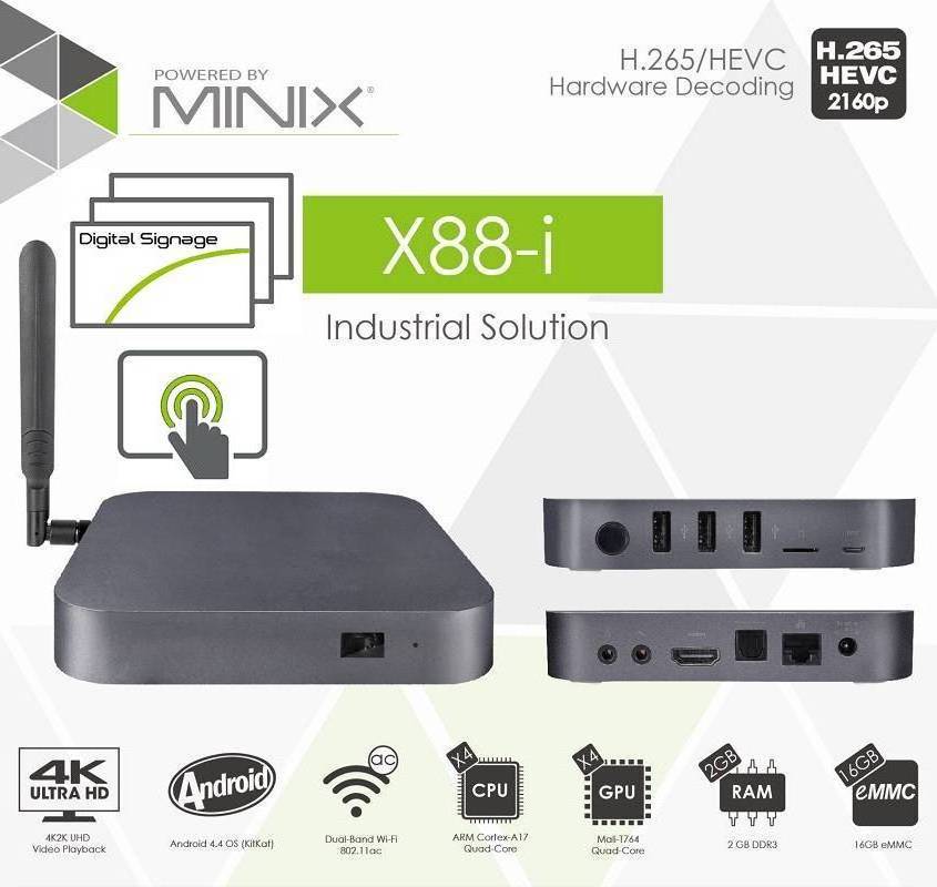 MINIX NEO X88i RK3288 2G 16G Mini PC 5G WiFi 1000Mbps industrial computer portable Smart TV Box Intel chip mini pc X88i MINIX