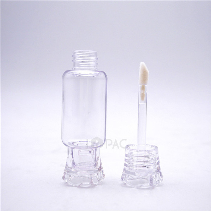 cute makeup clear candy shape lipgloss tubes round lipstick tube 8ml