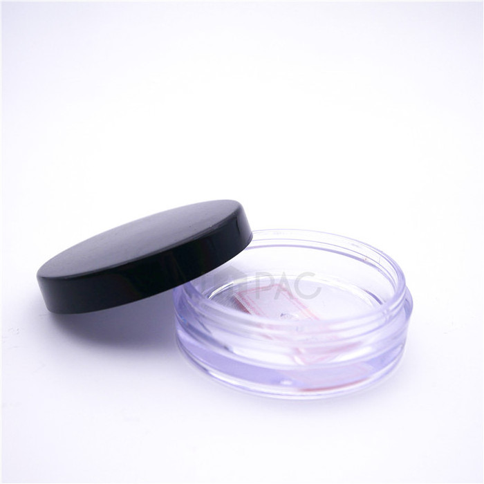 portable wide mouth clear empty lip scrub flat round jar small cream containers 10ml