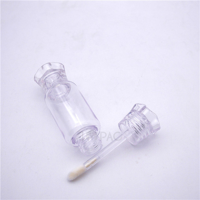 cute makeup clear candy shape lipgloss tubes round lipstick tube 8ml