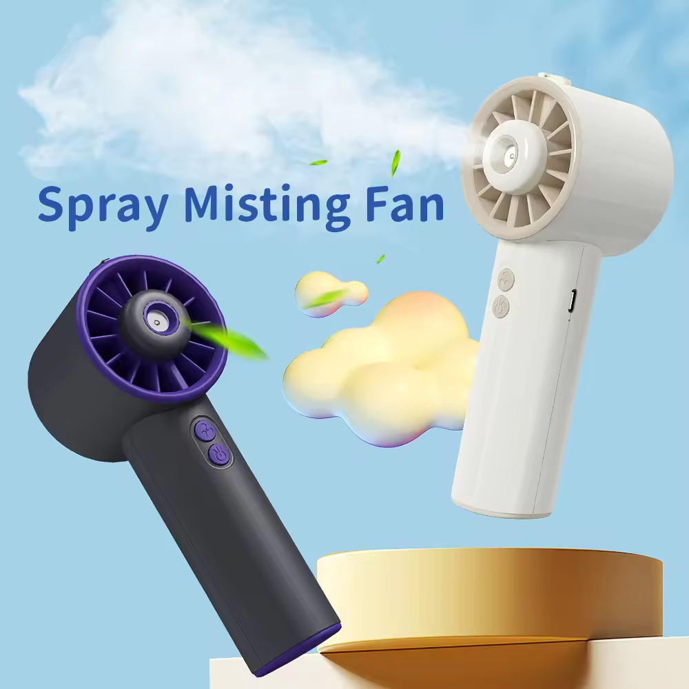 IMYCOO High Quality Outdoor Wireless Mini Handheld Spray Mist Fan Wholesale Rechargeable Portable USB Water Mini Fan