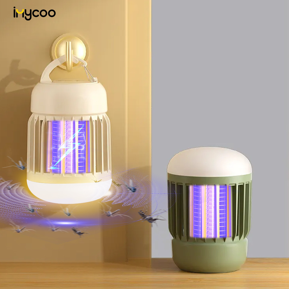 IMYCOO Electric Rechargeable Bug Zapper Mosquito Killer Lamp Custom Logo Portable Insect killer For Patio Yard Outdoor