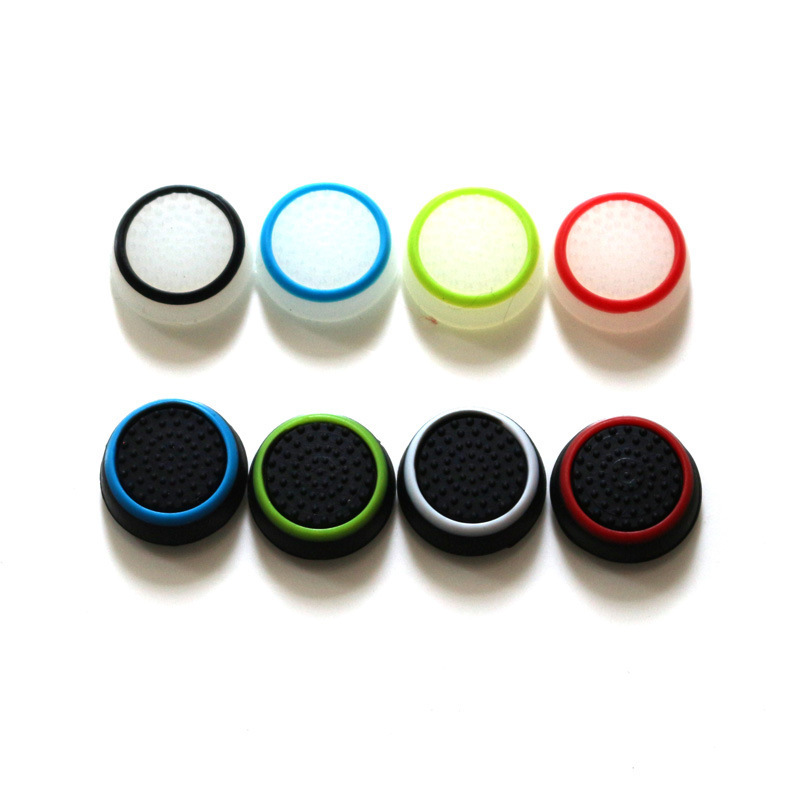 Luminous two-color handle silicone Thumb Grips Cover Ps4 Controller rocker cap For PS3 PS5 XBOX ONE