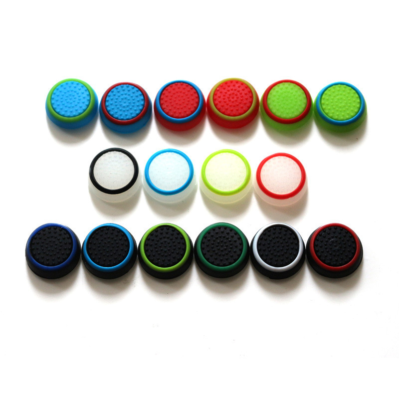 Luminous two-color handle silicone Thumb Grips Cover Ps4 Controller rocker cap For PS3 PS5 XBOX ONE