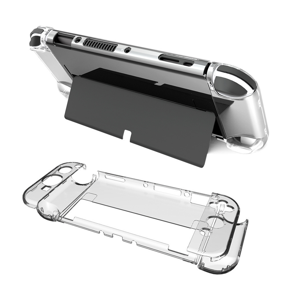 New Crystal Protective Case Compatible For Nintendo Switch OLED Transparent Hard Case Cover For Switch OLED Console Accessories