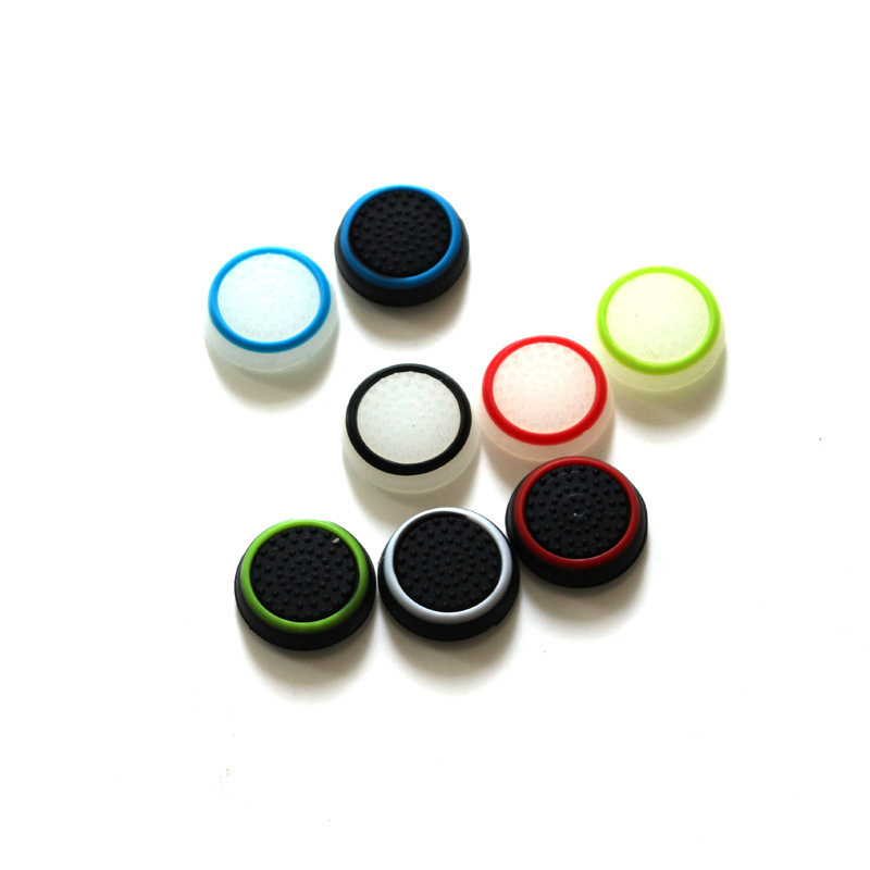 Luminous two-color handle silicone Thumb Grips Cover Ps4 Controller rocker cap For PS3 PS5 XBOX ONE