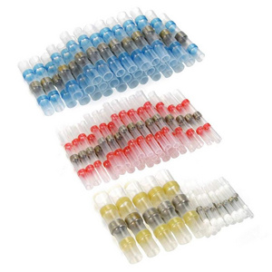 120PCS Solder Seal Wire Connectors, Heat Shrink Butt Connectors Terminals Electrical Waterproof Insulated Marine Auto copper