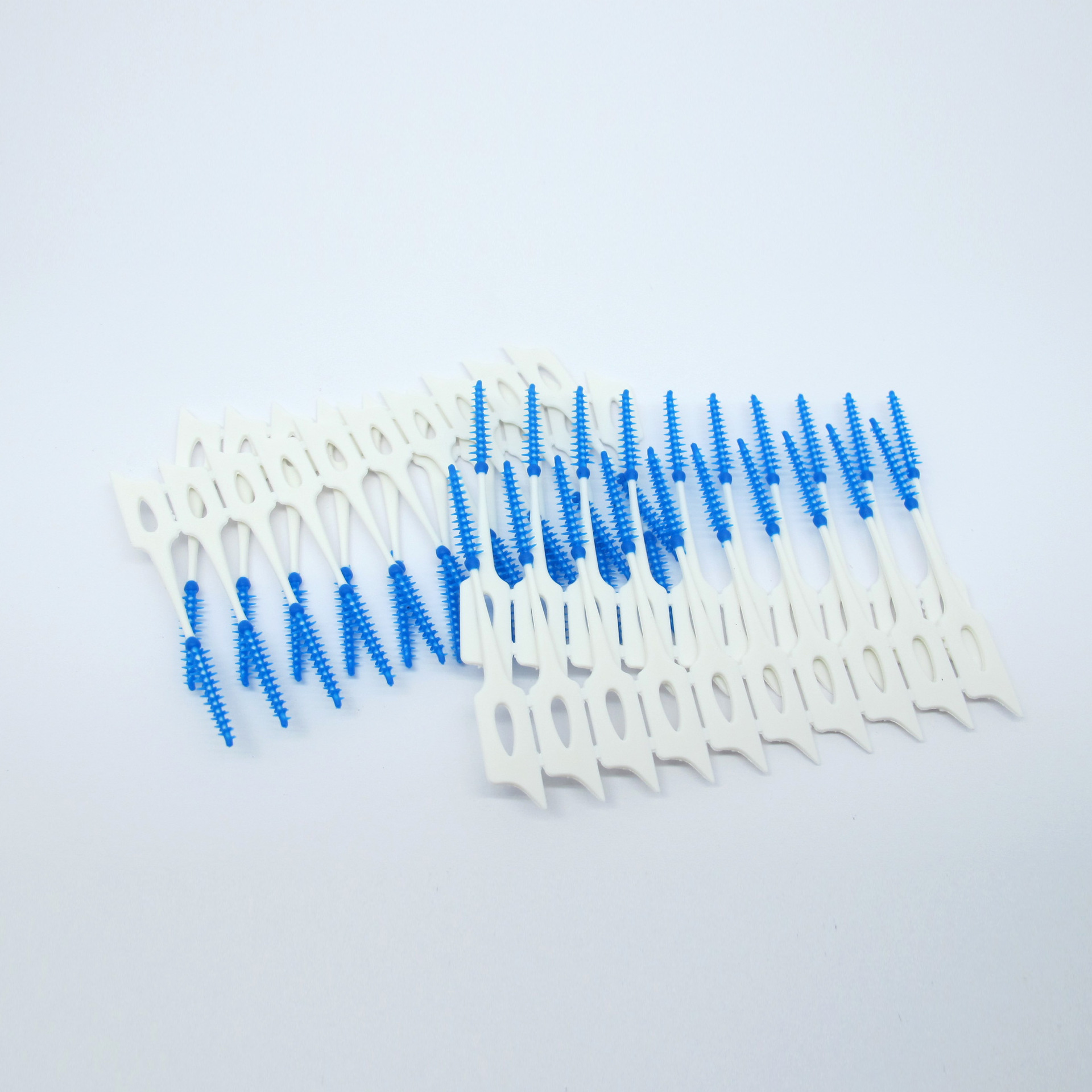 Custom portable 20pcs soft rubber toothpick silicone dental pick teeth cleaning silicone interdental brush