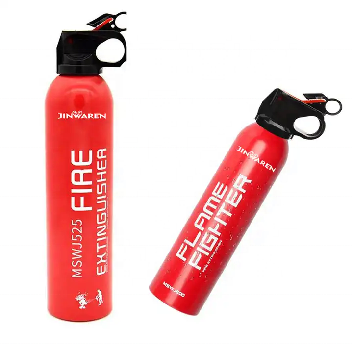 Latest type of fire extinguisher for car fire stop spray 600 ml home stainless steel mini fire extinguisher production bottle