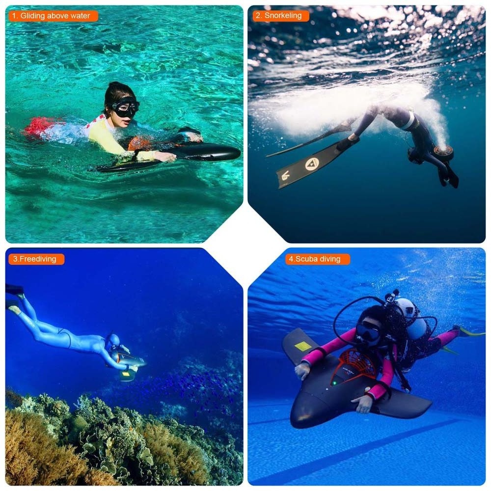 Swimming Diving Equipment Underwater Swimming Aid Toy Propeller Hand-Held Booster Underwater Diving Submarine Scooter