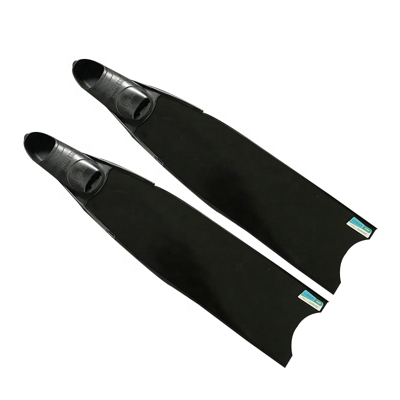 Medium hardness pure carbon fiber long flippers deep diving freediving flippers flippers frog shoes