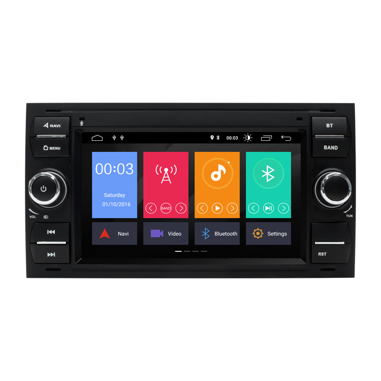 Ismall 7inch Touch Screen Optional Carplay Car Radio For Ford Focus II C-Max S-Max Galaxy Kuga Fusion Android Player