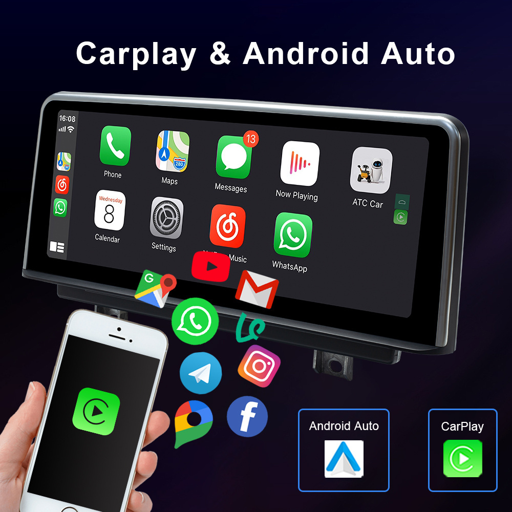 Android 12.0 ID8 For BMW 1 Series F20 F21 Original NBT System Carplay Auto Radio Multimedia Player GPS Navigation