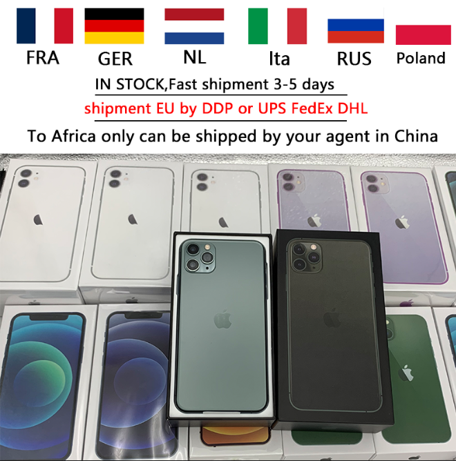 Original Best Quality for Iphone Used Mobile Phones 11pro Smartphone for Iphones 11 Pro XR XS Unlocked Iphone Ios System