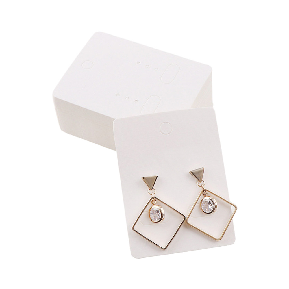 Custom logo printed jewelry cardboard packaging earring card