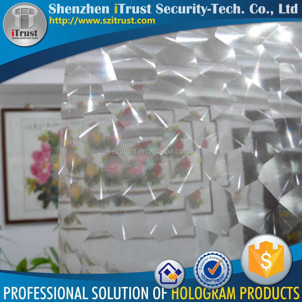 Transparent hologram film & translucent holographic film BOPP film