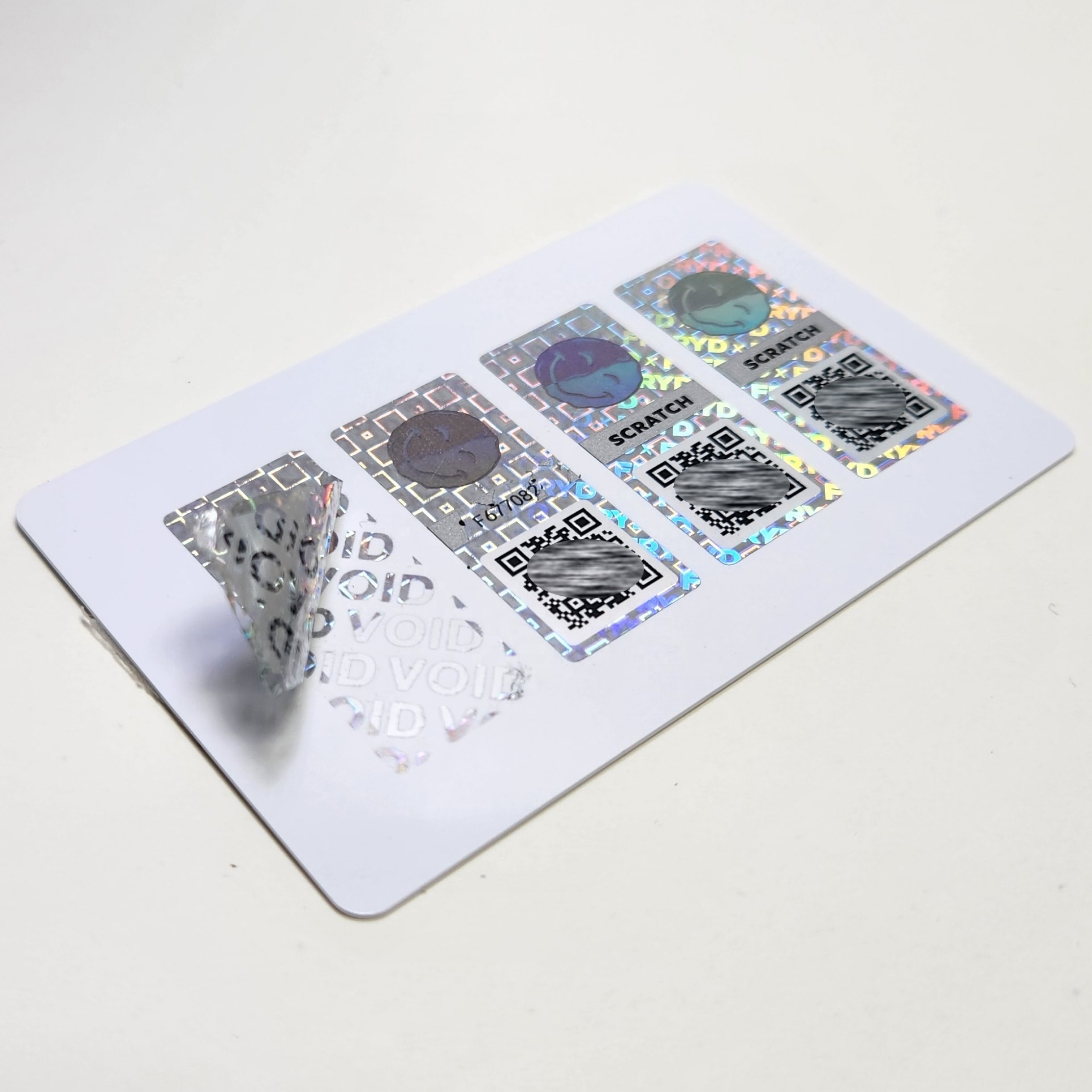 Safe Office Sticker Vct Hologram Security Seal Sticker Labels Anti Qr Code Tamper Evident Hologram Sticker