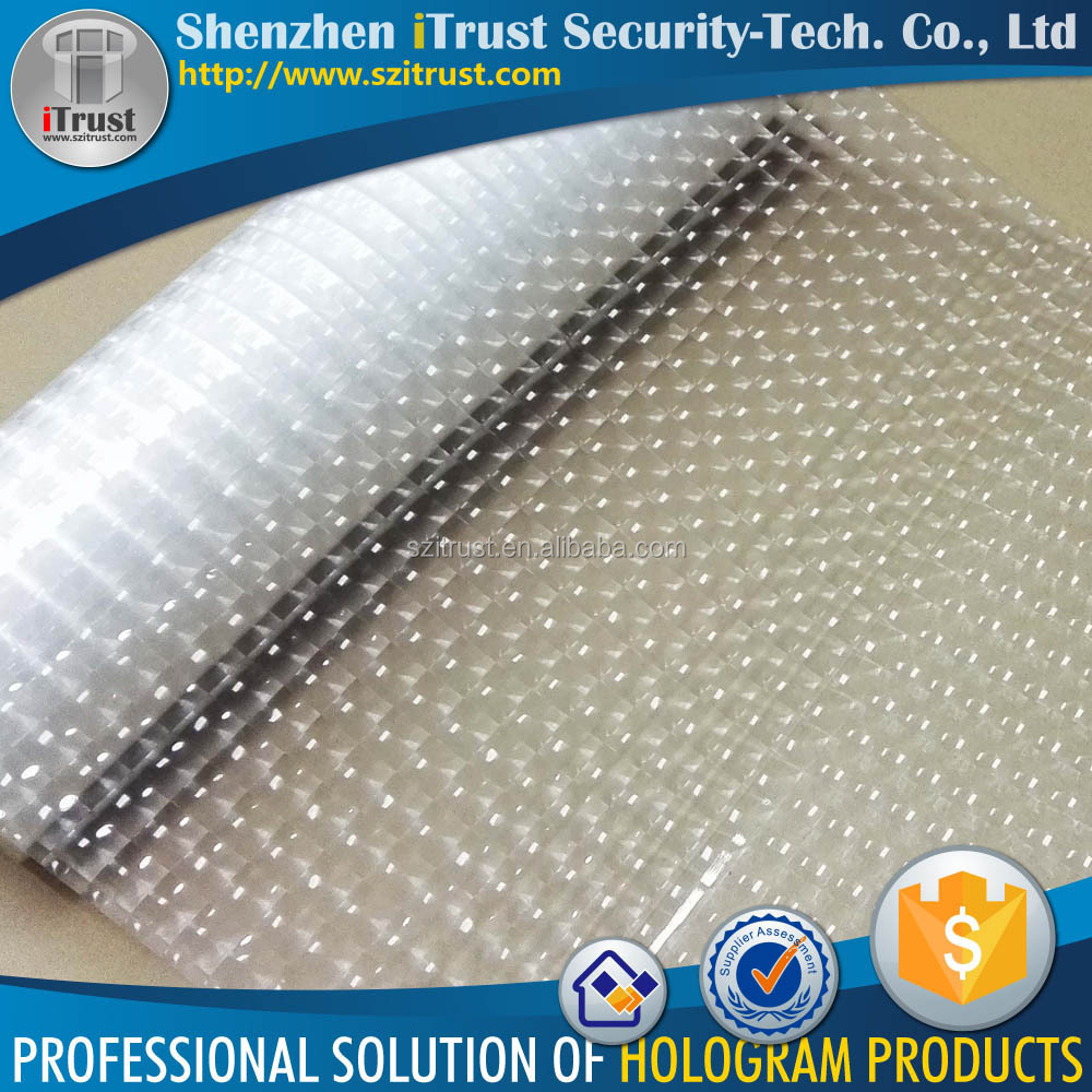 Transparent hologram film & translucent holographic film BOPP film