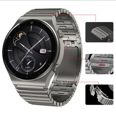 IVANHOE Luxury 22mm Stainless Steel Watch Band for Huawei GT2 3 Pro 46mm Strap Sport Bracelet For Samsung Gear S3 Watch 3 BestSuppliers