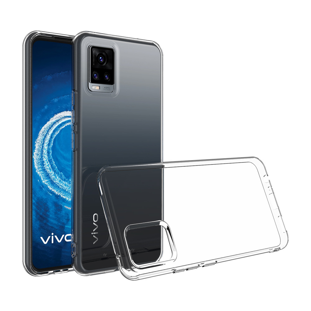 IVANHOE 2.0MM Clear TPU Back Cover For vivo V20 SE V19 V17 Neo V15 V11i V11 Pro V9 Youth V7 Plus S1 Pro Global TPU Case