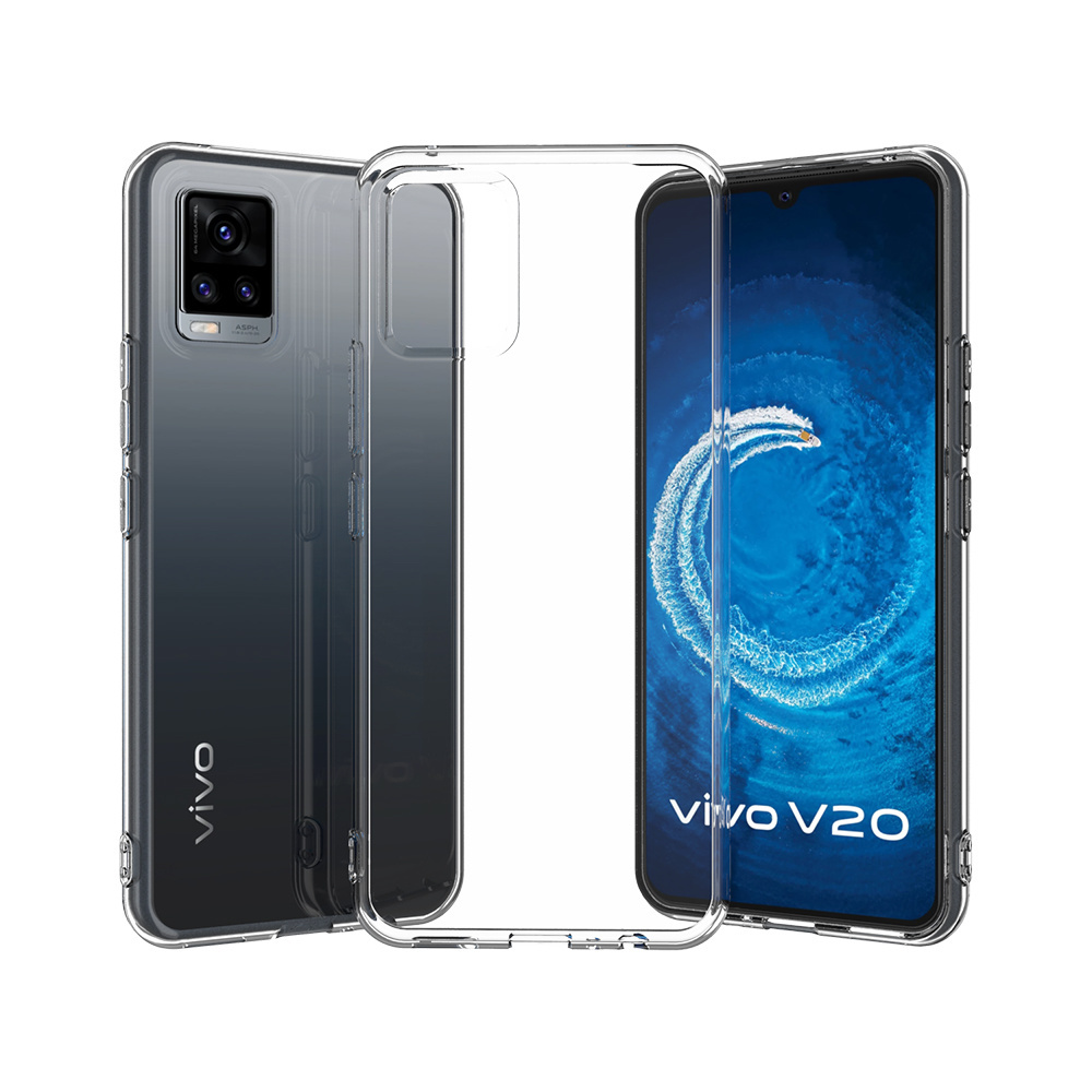 IVANHOE 2.0MM Clear TPU Back Cover For vivo V20 SE V19 V17 Neo V15 V11i V11 Pro V9 Youth V7 Plus S1 Pro Global TPU Case