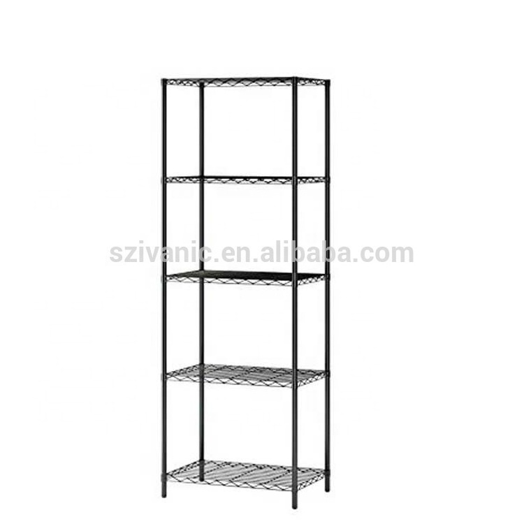 48 in. W x 72 in. H x 18 in. D Decorative Wire Chrome Heavy Duty Shelving Unit wire shelving shelf