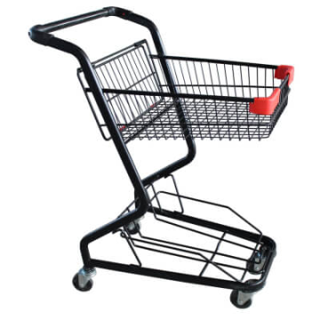 Supermarket  Storage  Metal Shopping trolley with basket