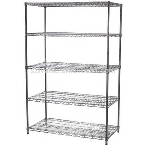 48 in. W x 72 in. H x 18 in. D Decorative Wire Chrome Heavy Duty Shelving Unit wire shelving shelf