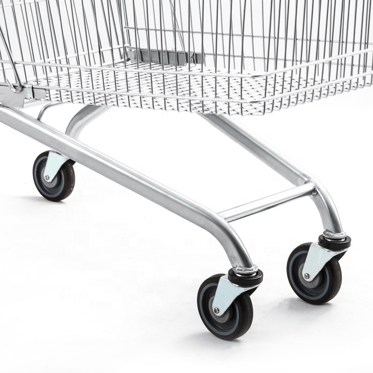 125L Euro Style Shopping Trolley Store Trolley Metal Shopping Cart