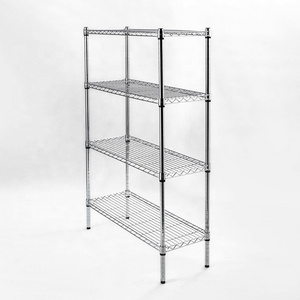 Chrome 3 Tiers Storage Shelf Rack Wire Shelving Wired Shelf customized design for sale