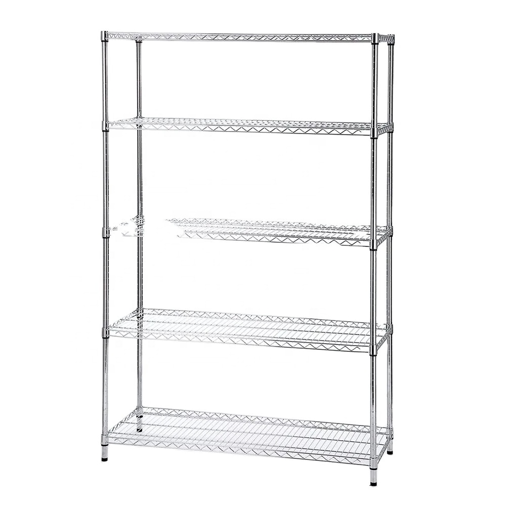 4-Tier Metal NSF Adjustable Steel Shelves Heavy Duty Shelf Wire Shelving