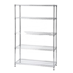 4-Tier Metal NSF Adjustable Steel Shelves Heavy Duty Shelf Wire Shelving