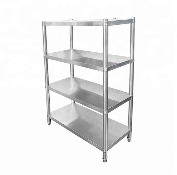 Restaurant Fruit Vegetable Kitchen Stainless Steel 4 Tire Storage Rack  Shelf customized design for sale