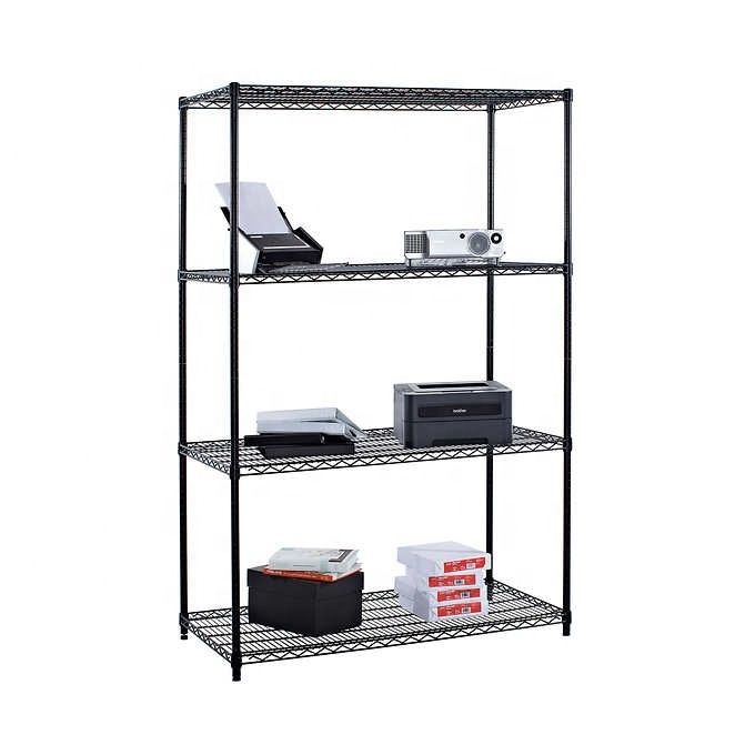 4 tier rack for kitchen black wire shelving shelf epoxy  wire shelf