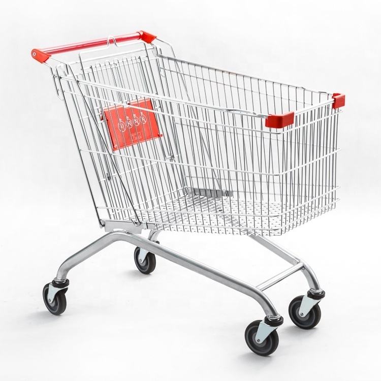 125L Euro Style Shopping Trolley Store Trolley Metal Shopping Cart