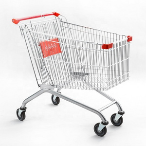 125L Euro Style Shopping Trolley Store Trolley Metal Shopping Cart