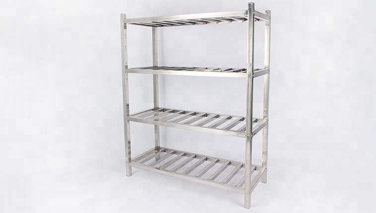 Adjustable Kitchen  4 Tire Storage Rack  Shelf Stainless Steel Adjustable  Storage Rack customized design for sale