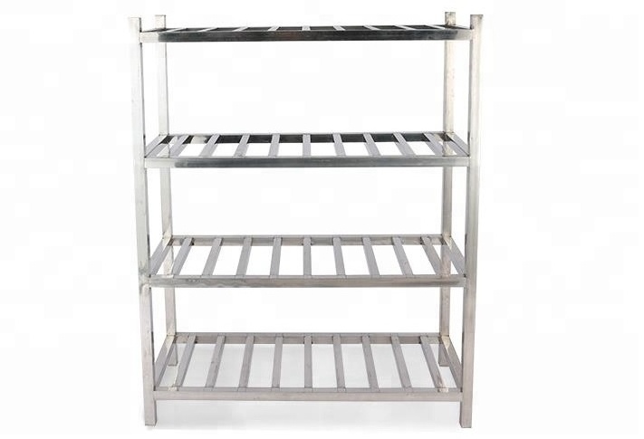 Adjustable Kitchen  4 Tire Storage Rack  Shelf Stainless Steel Adjustable  Storage Rack customized design for sale