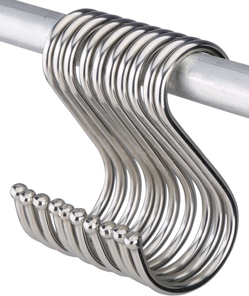 Stainless Steel Metal ''S''  Hooks Wardrobe ''S'' Hook