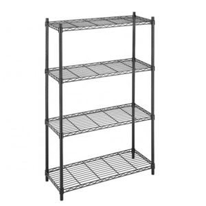 4 tier rack for kitchen black wire shelving shelf epoxy  wire shelf