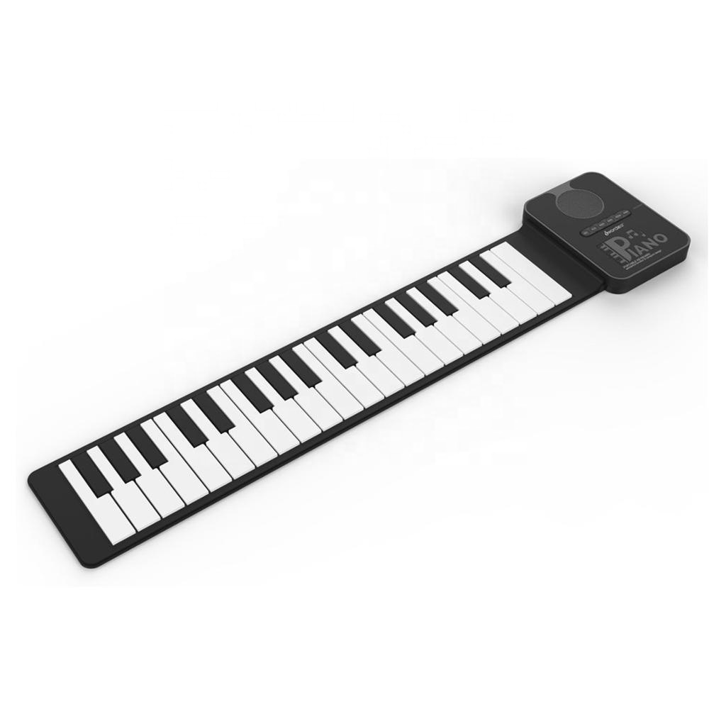 Electronic Music Piano 37 Keys Standard Keyboard Roll up Piano Grand Piano Digital for Beginner Practice 6 Pcs Tones FCC CE ROHS