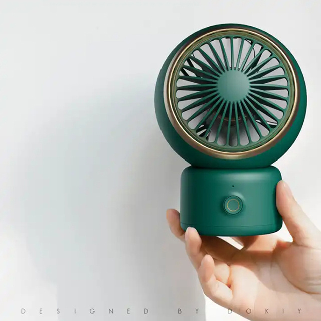 Bulit-In Rechargeable Battery Automatic Shaking Head Mini Jet Portable Handheld Fan