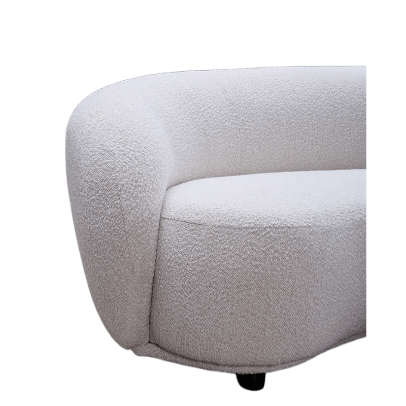 Wholesale Luxury Salon Waiting Room Furniture Half Moon Sofa Set Furniture Modern Curved Boucle Sofa