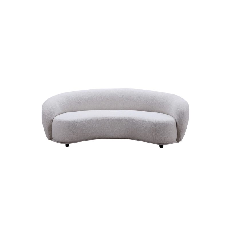 Wholesale Luxury Salon Waiting Room Furniture Half Moon Sofa Set Furniture Modern Curved Boucle Sofa