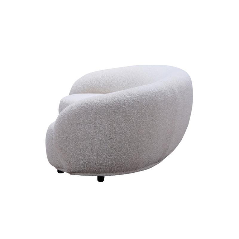 Wholesale Luxury Salon Waiting Room Furniture Half Moon Sofa Set Furniture Modern Curved Boucle Sofa