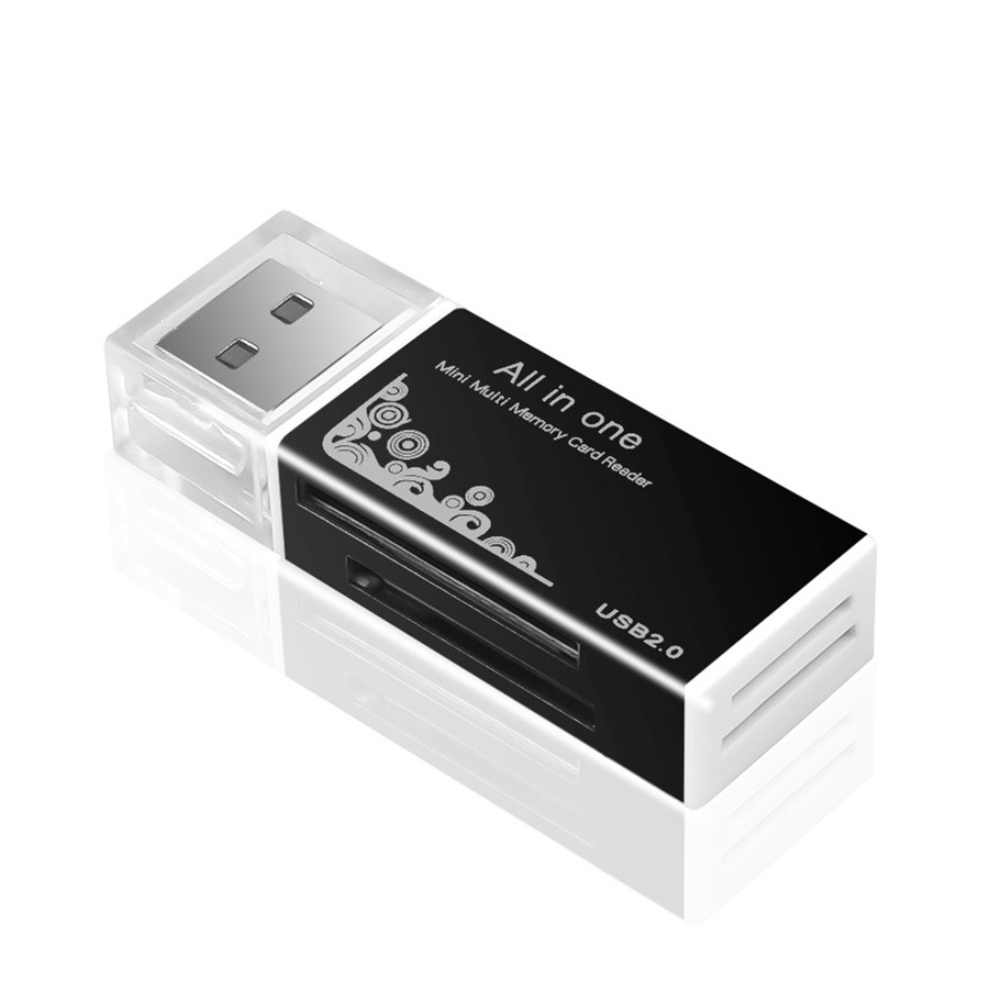 USB 2.0 High Speed SD Card Reader  Memory USB Card Reader for SD SDHC SDXC TF M2 MMC MS