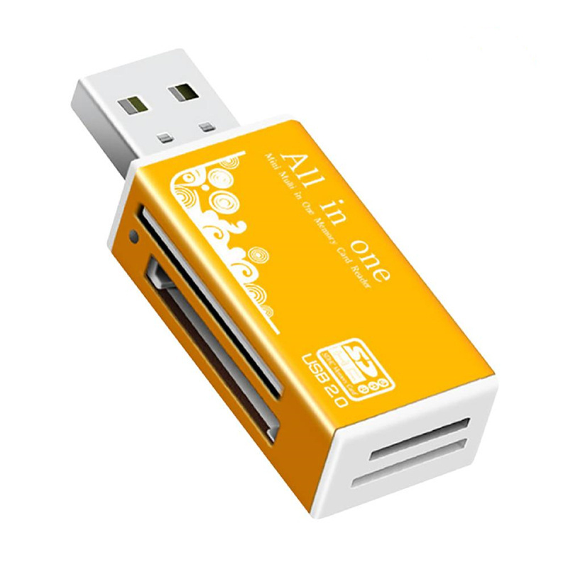 USB 2.0 High Speed SD Card Reader  Memory USB Card Reader for SD SDHC SDXC TF M2 MMC MS