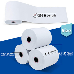 2021 China OEM 80mm 80x70  80x80 mm Cash Register POS Credit Card Thermal Receipt Paper Roll