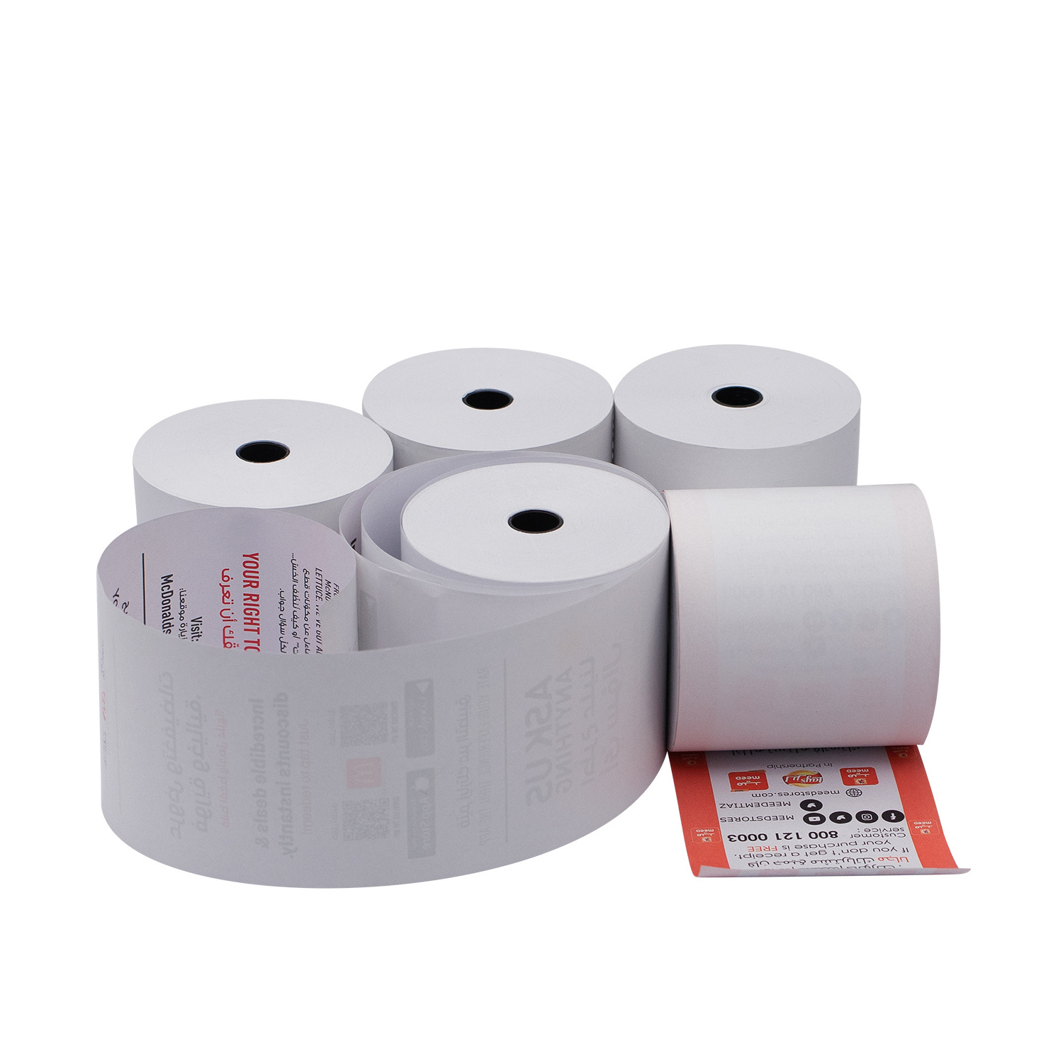 China manufacturer high quality Thermal Cash Register Paper 57*40 80 X 60 80 X 80 80*68 80*70 Thermal Paper Rolls